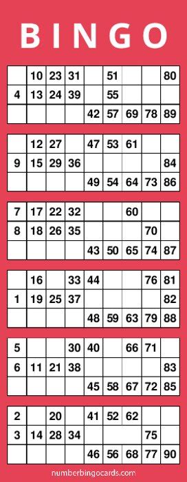 free unlimited bingo card generator 1-90|Bingo Card Generator .